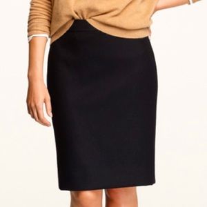 J Crew Black Pencil Skirt